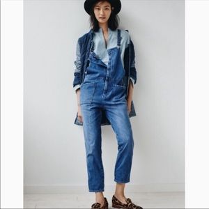 Madewell Overalls with Front Zipper